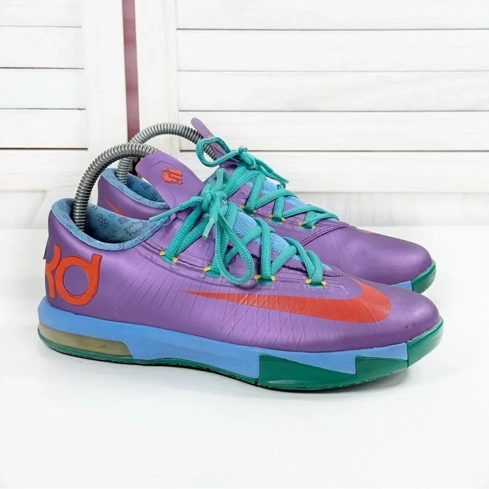 Nike KD Kevin Durant Rugrats Sneakers Metallic Purple 5.5Y Big‎ Kids 599477-500